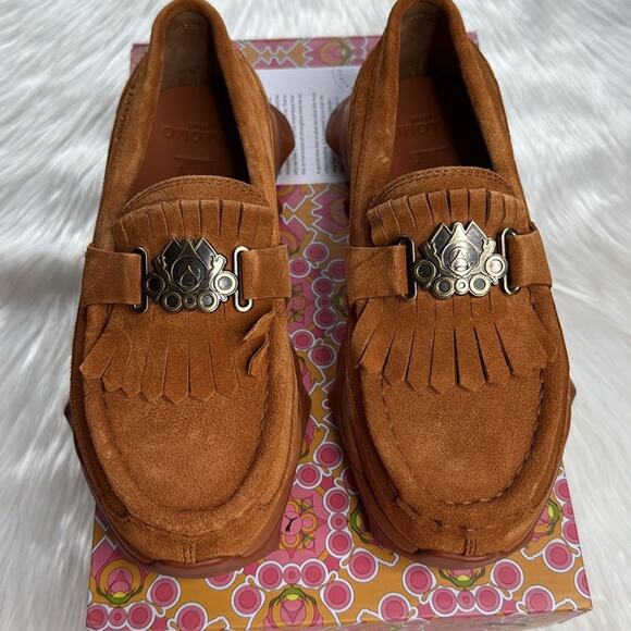 Puma x Palomo Teak Nitefox Suede Loafers - Picture 1 of 11
